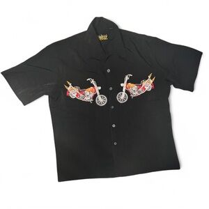 Y2K Bikercore Button-up